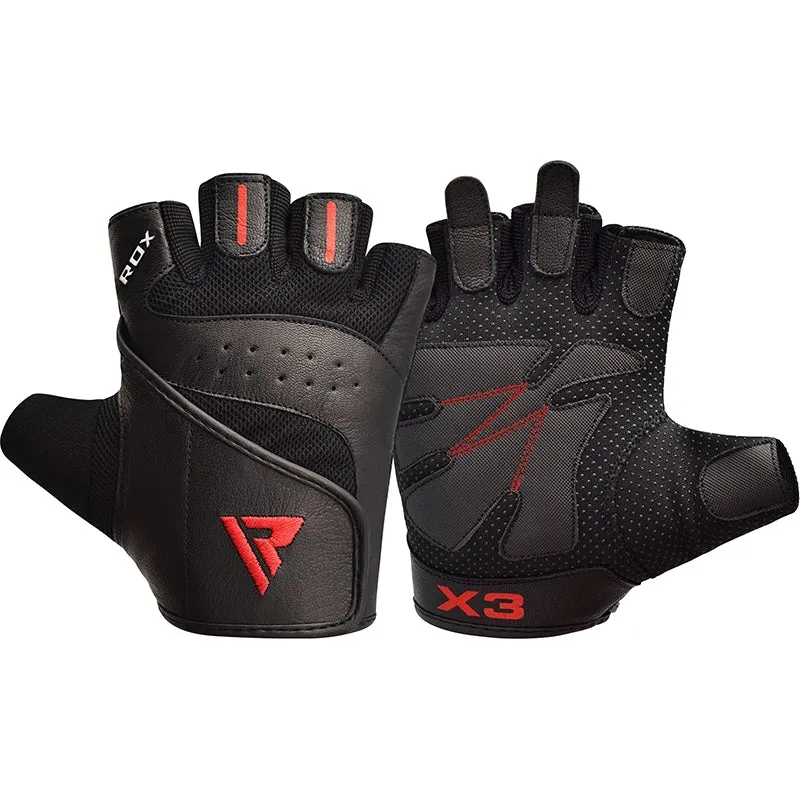 RDX S2 Leather Fitness Training Gloves