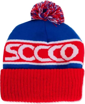 SOCCO Pom Beanie | Red, White, & Blue