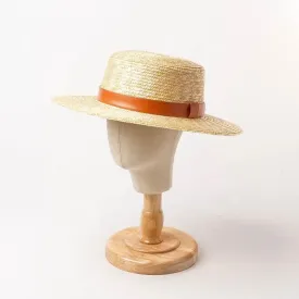 Straw CARDEN Boater hat