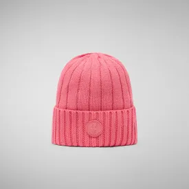 Unisex ribbed beanie jo in bloom pink