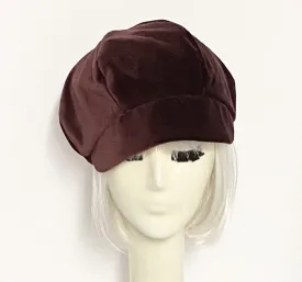 Velvet Newsboy Cap