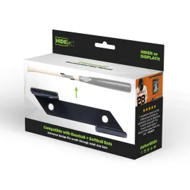 W - HIDEit HBat Retail Packaging | Horizontal Baseball Bat Mounts in Retail Packaging