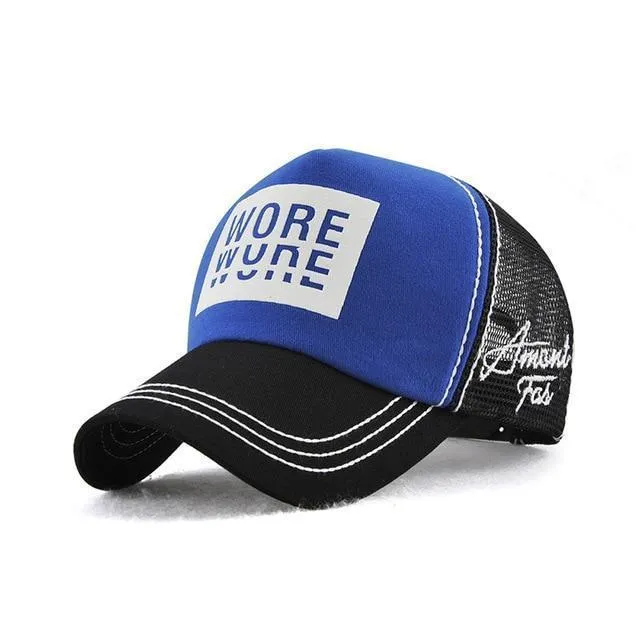 Xthree New Men's Baseball Cap Print Summer Mesh Cap