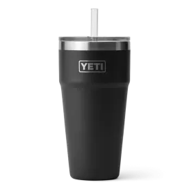 Yeti Rambler 26 Oz Straw Cup Black